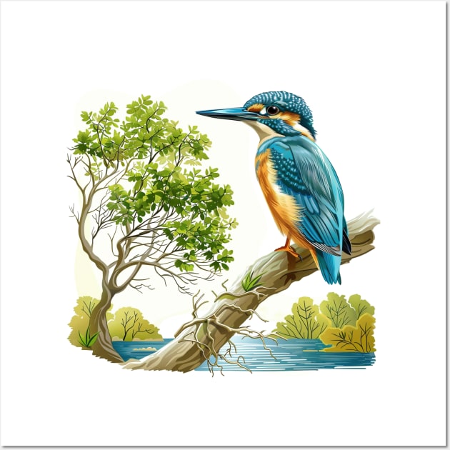 Kingfisher Wall Art by zooleisurelife